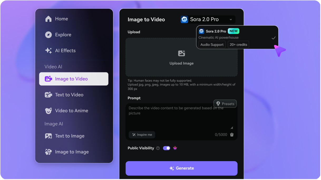 Step 1 — Visit Media.io Text-to-Video AI