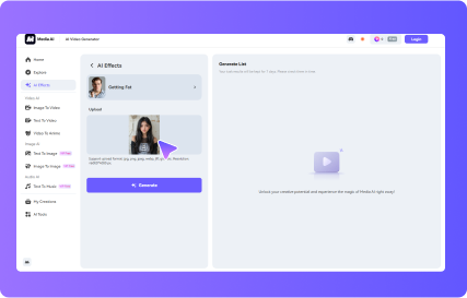 type in the prompt and hit generate