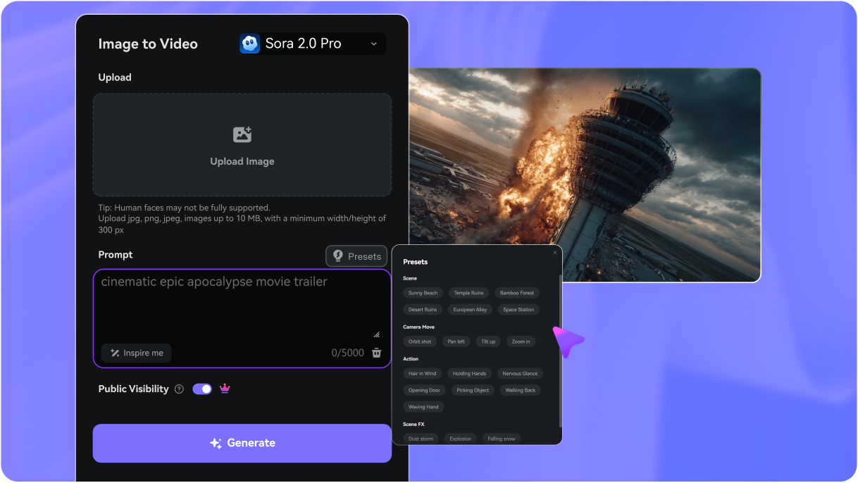 Step 2 — Write Your Sora 2 Prompt