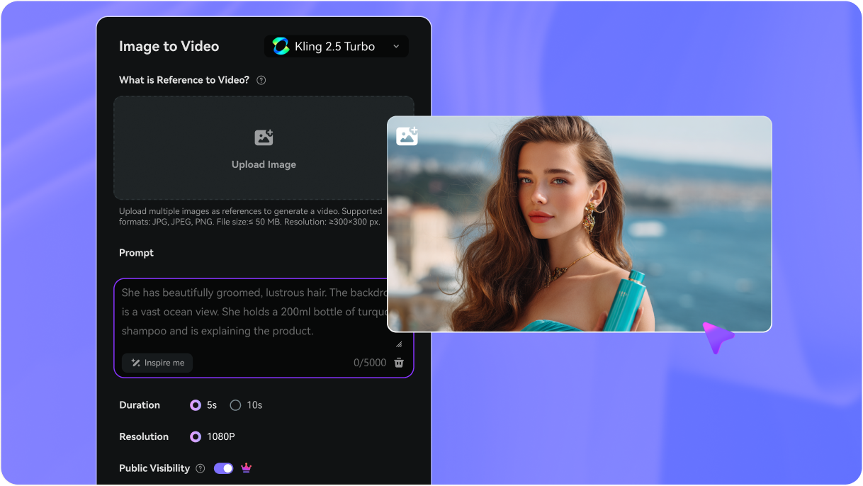 Step 2: Upload or Enter a Prompt