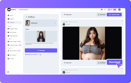 hit the export tab to download
